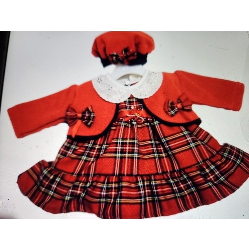 Tartan dress Belero and hat