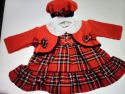 Tartan dress Belero and hat